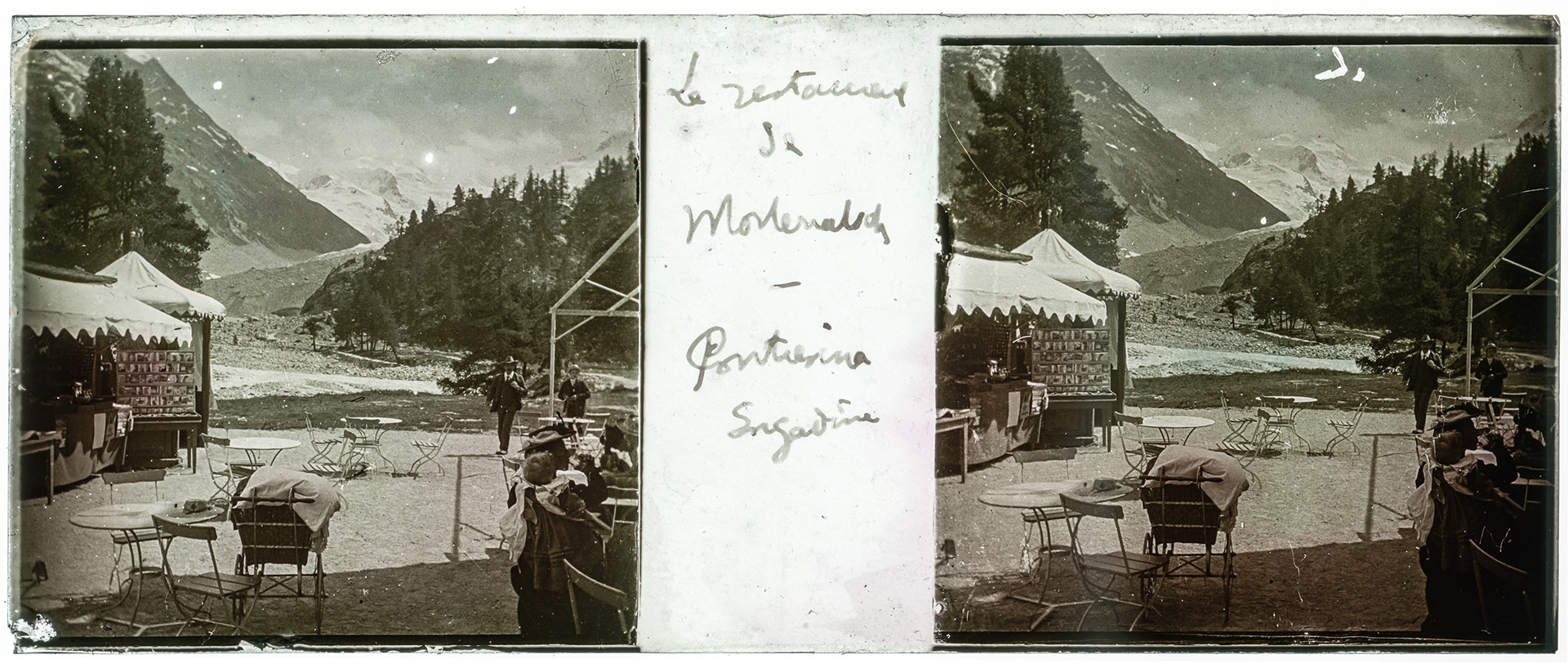 0791_ Suisse-Pontresina - "Le restaurant de Monenalsds - Pontresina Engadine"
