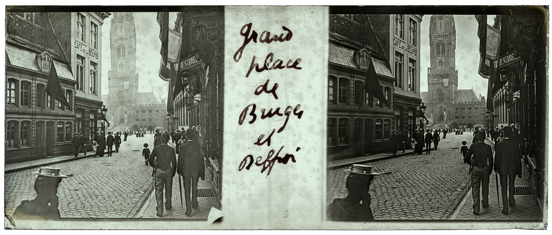 1897_ Belgique-Bruges Beffroi - "Grand place de Bruges et Beffroi"