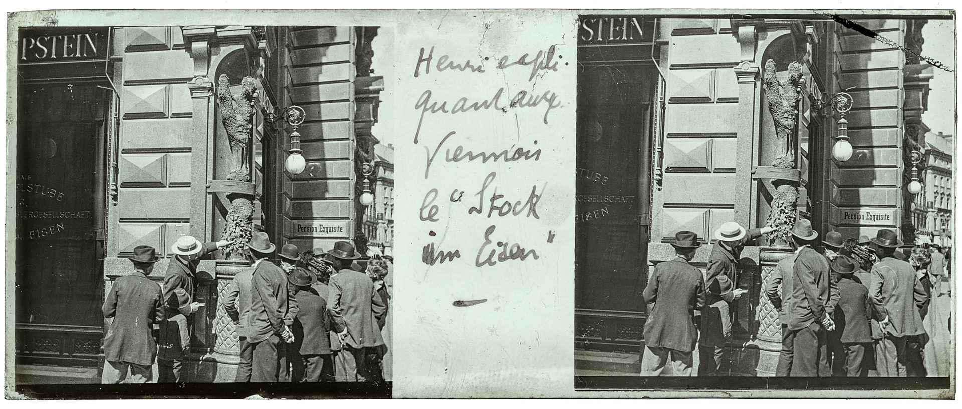 2135_ Autriche-Vienne Stock im Eisen - 1902 - "Henri expliquant aux Viennois le "Stock im Eisen""