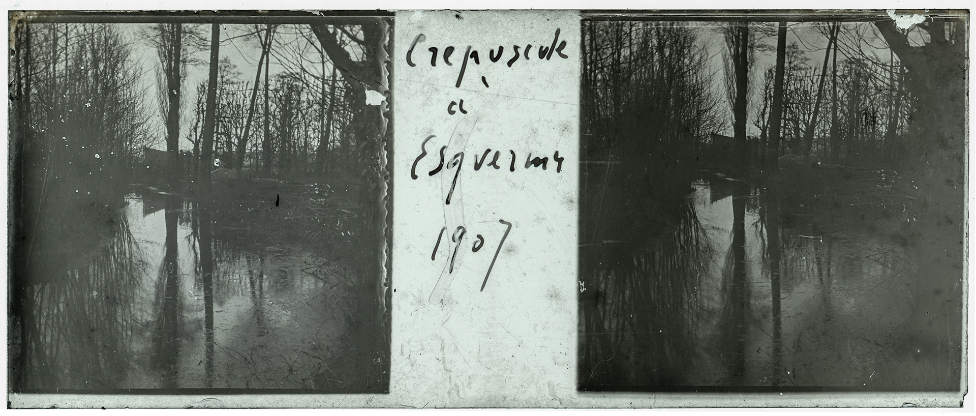 1458_ France-Lille-Esquermes - 1907 - "Crépuscule à Esquermes 1907"