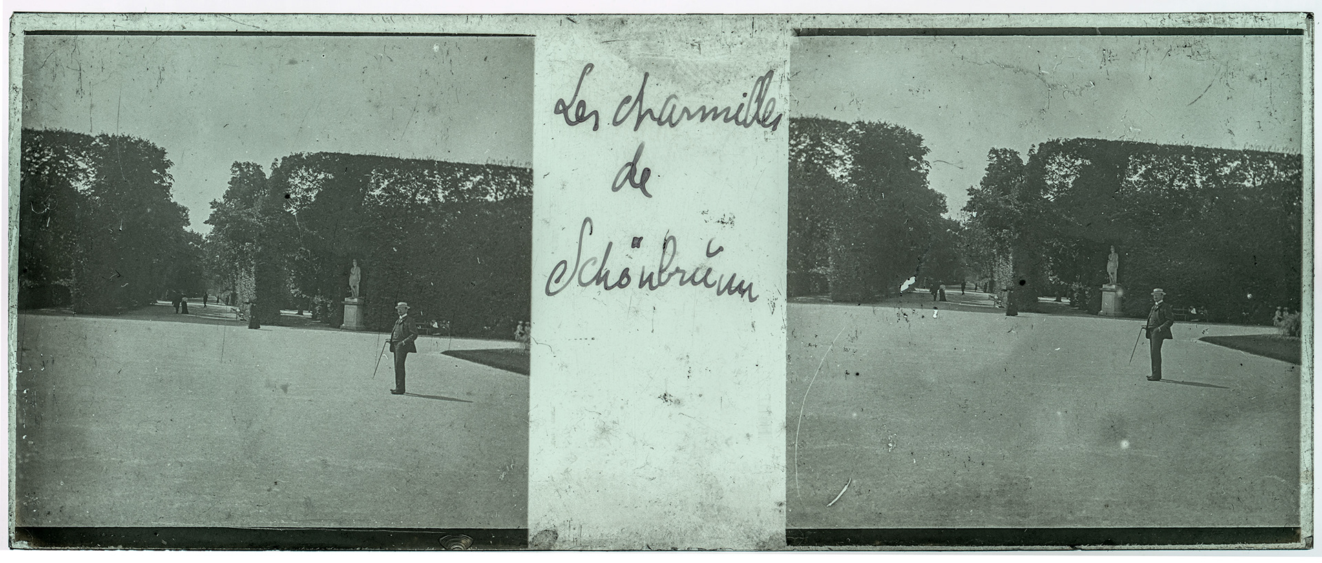1166_ Autriche-Vienne Chateau de Schonbrunn - 1902 - "Les charmilles de Schonbrunn"