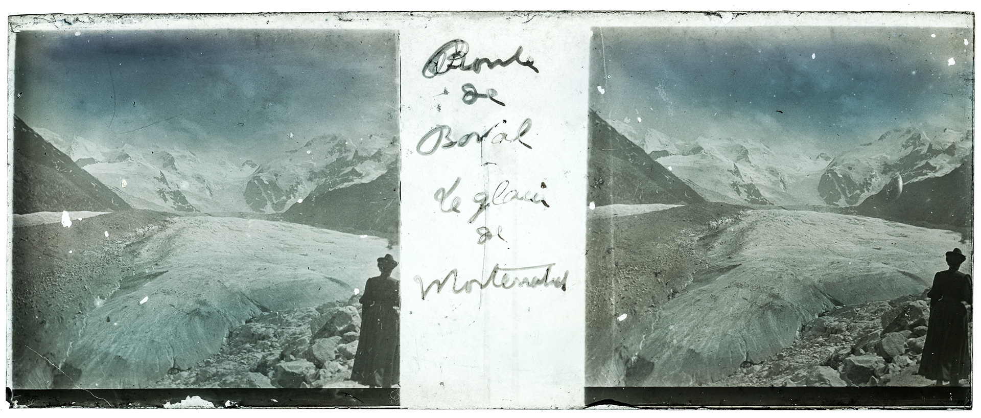 0366_ Suisse-Pontresina Morteratsch - "Route de boval - Le Glacier de Morteratsch"