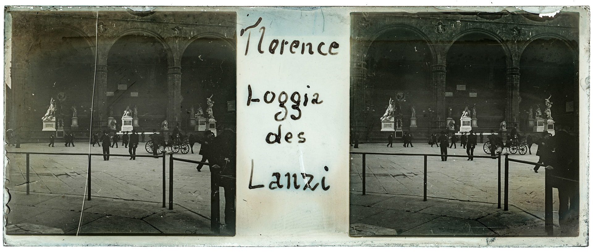2046_ Italie-Firenze Plaza della Signoria - 1902 - "Florence Loggia des Lanzi"