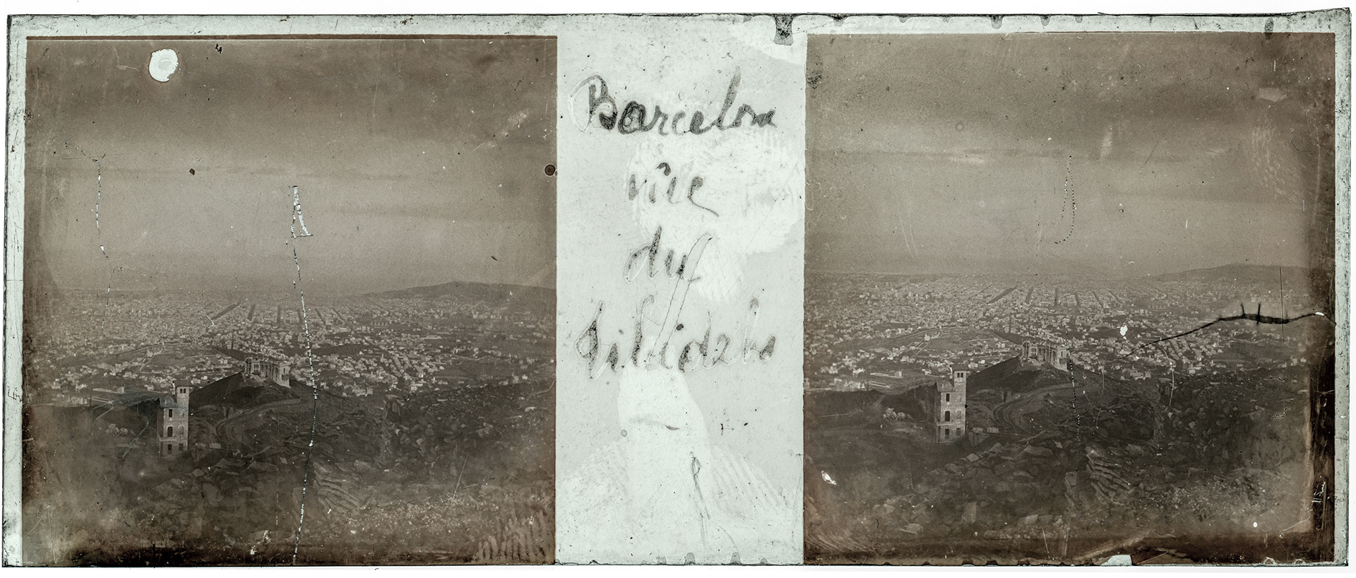 1169_ Espagne-Barcelone Tibidabo - "Barcelone vue du Tibidabo"