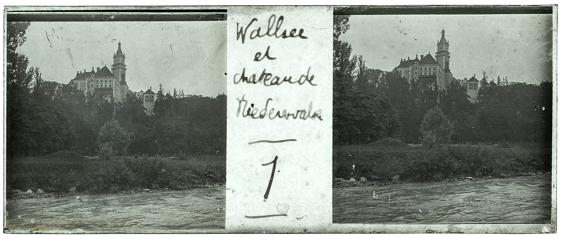 0222_ Autriche-Wallsee Schloss Wallsee - 1902 - "Wallsee et chateau de Biederwallsee? - 1"