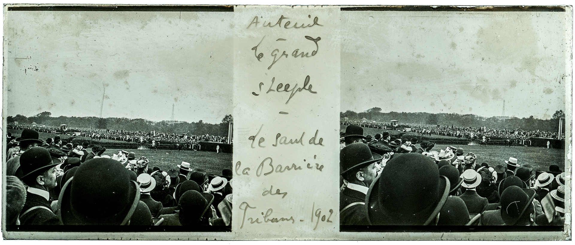 0451_ France-Paris allée des Fortification - 1902 - "Auteuil - Le grand Steeple - Le saut de la Barrière des Tribunes - 1902"