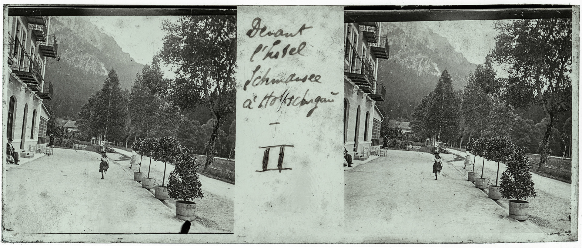 2142_ Allemagne-Schwangau - 1902 - "Devant l'hotel  Schwansee à Hofschwangau"