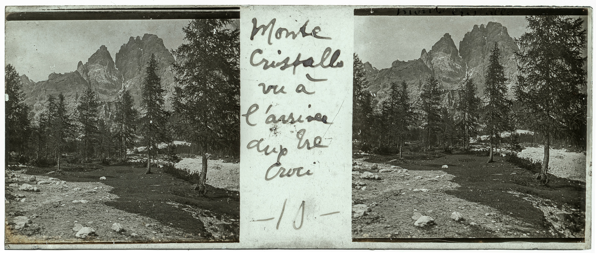 1685_ Italie-Cortinad'Ampezzo SR48 - 1902 - "Monte Cristallo vu à l'arrivée aux Tre Croci - 10"