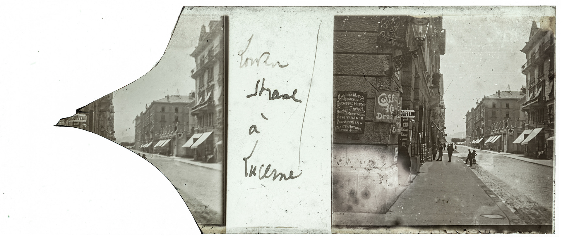 1587_ Suisse-Lucerne-Löwenstrasse - 1902 - "Lowen Strasse à Lucerne"