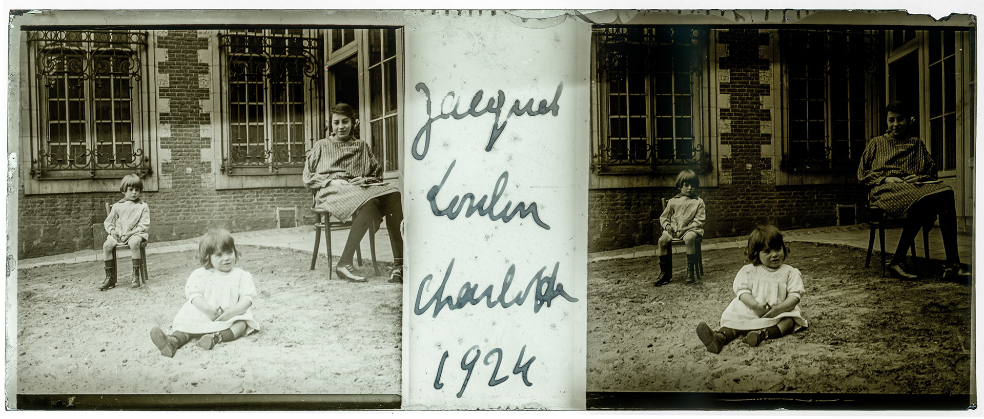 0687_ France-Lille-Esquermes - 1924 - "Jacqueline Loulou Charlotte 1924"