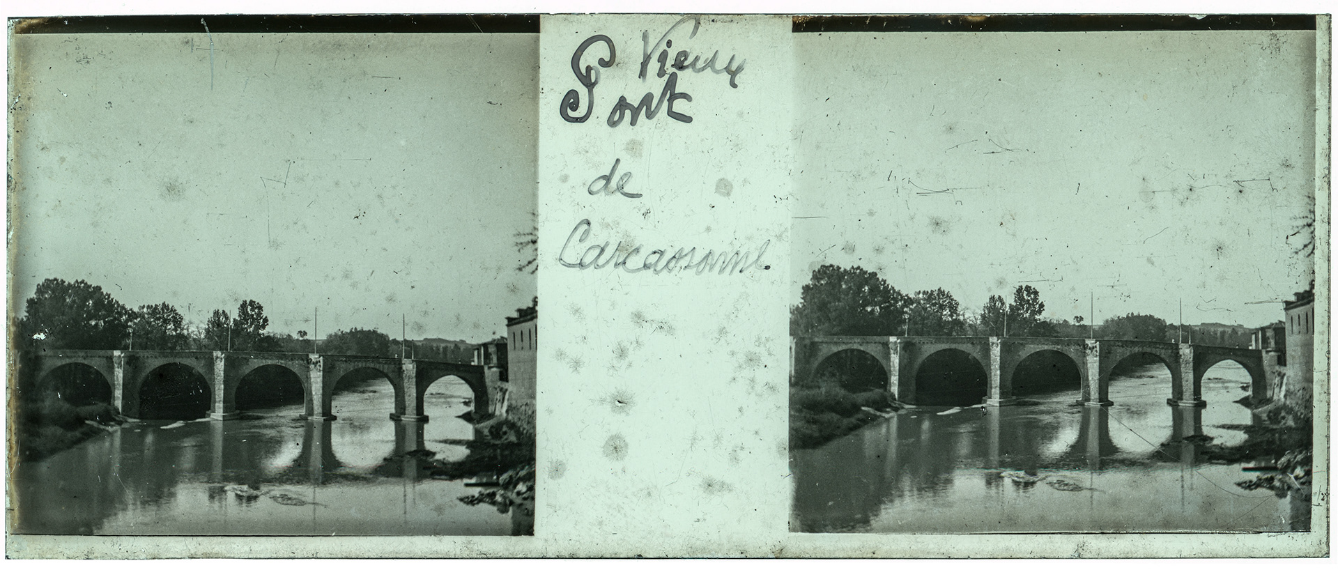 1387_ France-Carcassonne - "Vieux pont de Carcassonne"