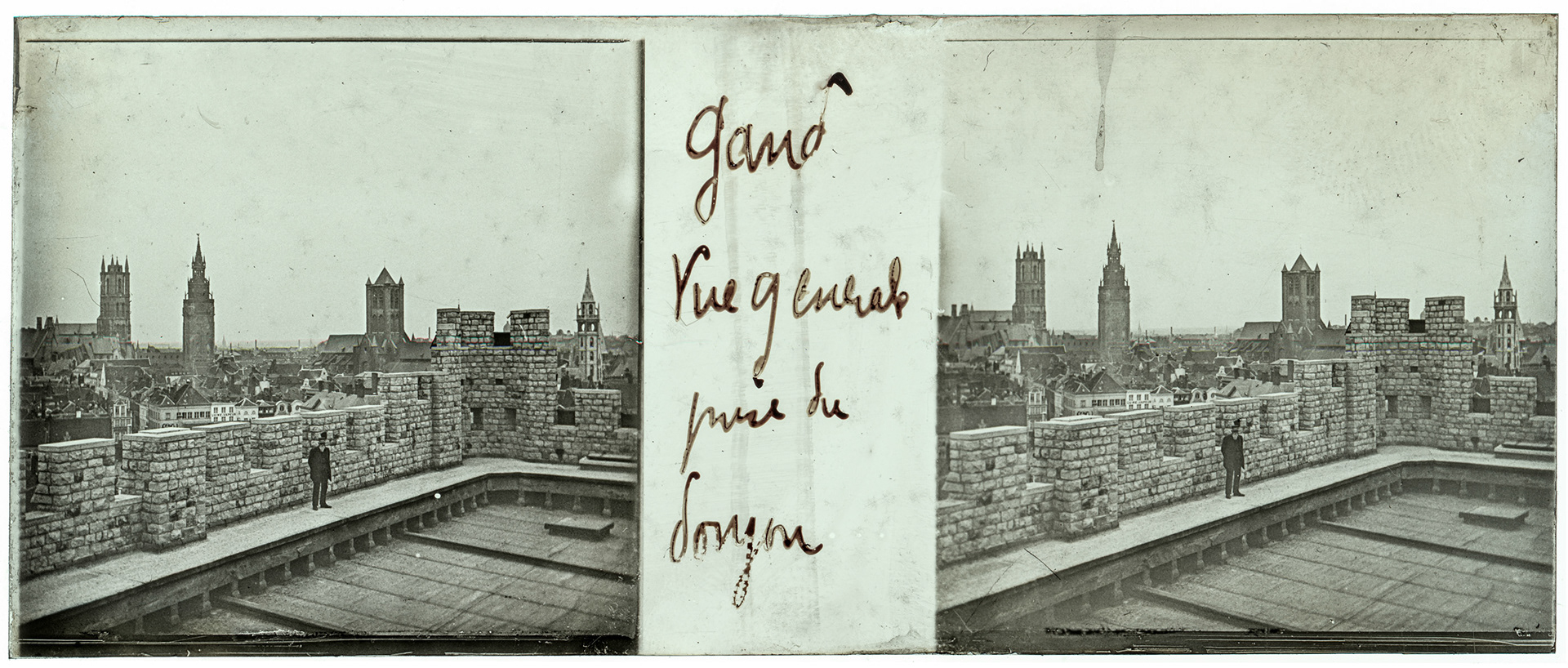 1962_ Belgique-Gand Chateau des Comtes - "Gand - Vue générale prise du donjon"