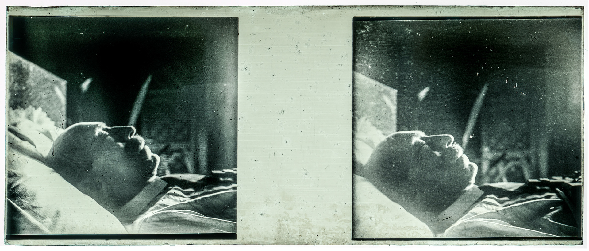 1125_ France-Val-du-Layon La bodière - 29 décembre 1943 - Louis Rollinde de Beaumont sur son lit de mort