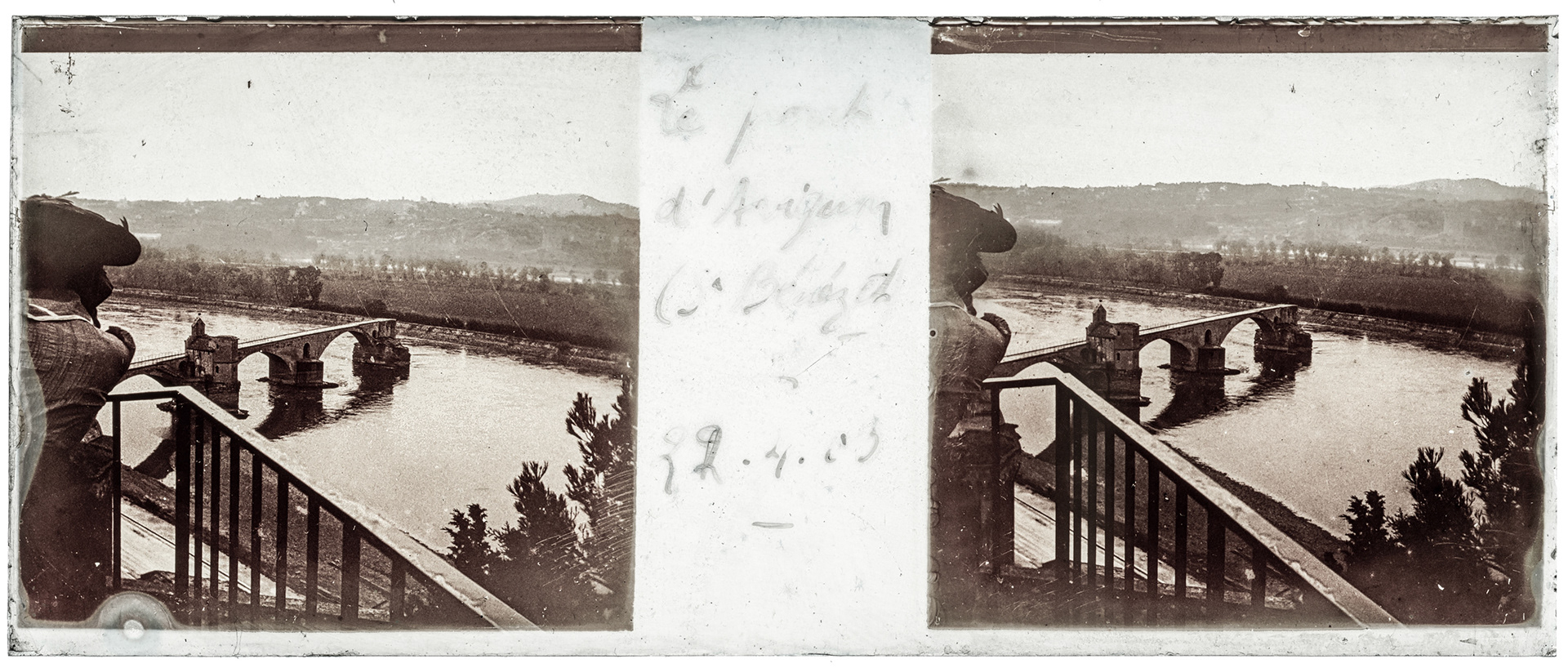 0633_ France-Avignon Chapelle Saint-Bénézet - 22 avril 1903 - "Le pont d'Avignon (St Bénézet) 22.4.03"