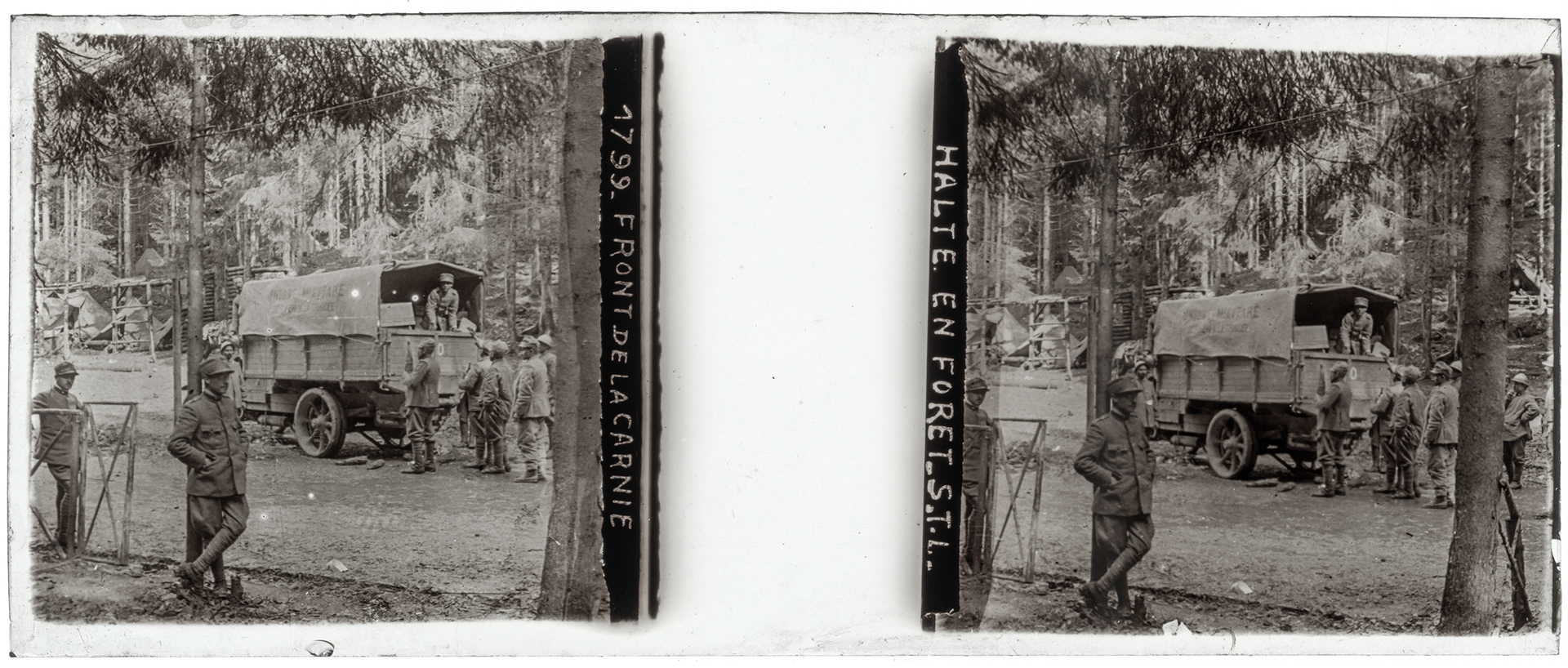 1839_ Italie-Carnia - "1799 - Front de la carnie halte en forêt S.T.L."