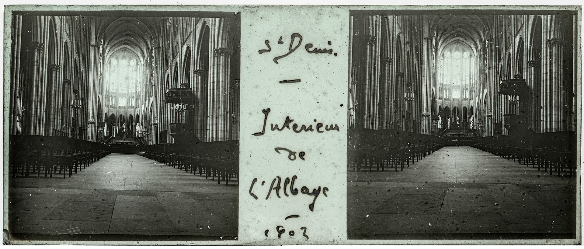1661_ France-Saint-Denis Basilique Saint-Denis - 1902 - "St Denis - Intérieur de l'Abbaye - 1902"