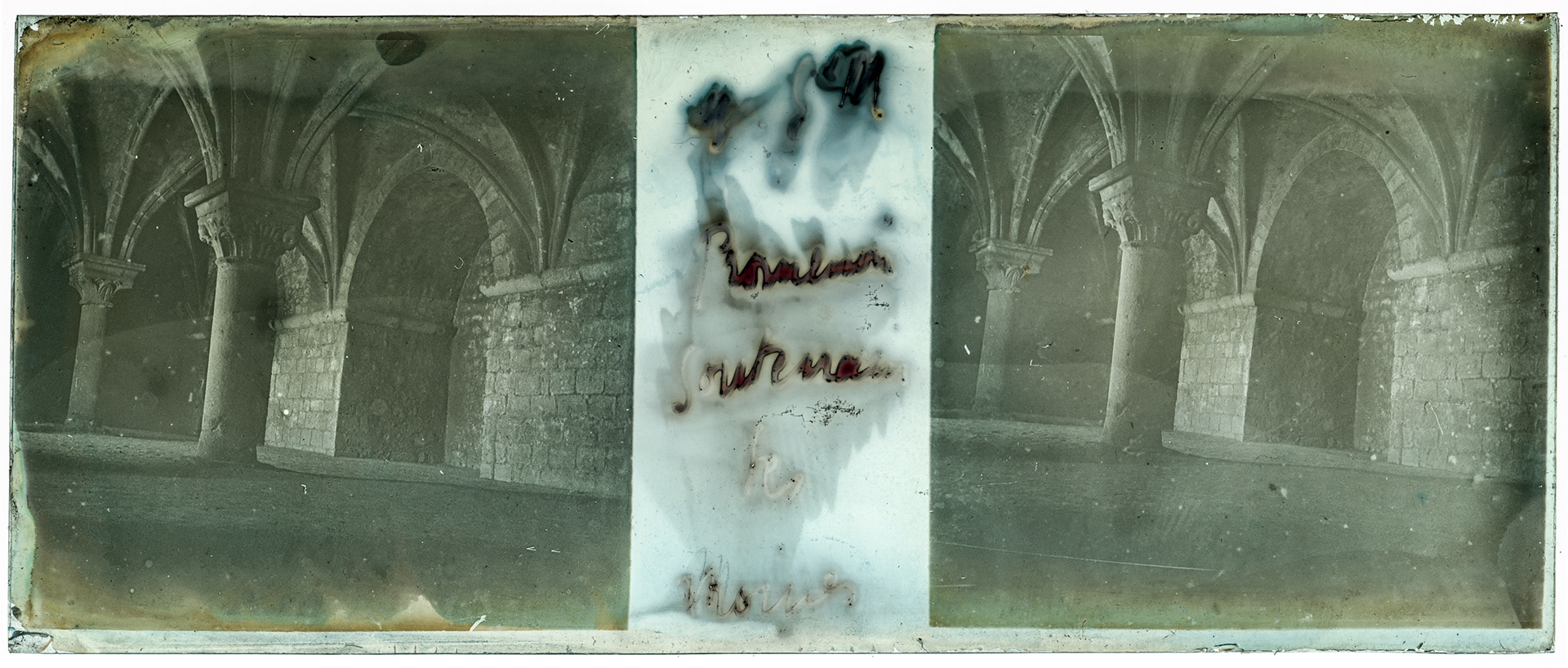 0930_ France-Mont Saint-Michel - 1933 - "M-S-M (Mont Saint-Michel) Promenoir souterrains des moines"