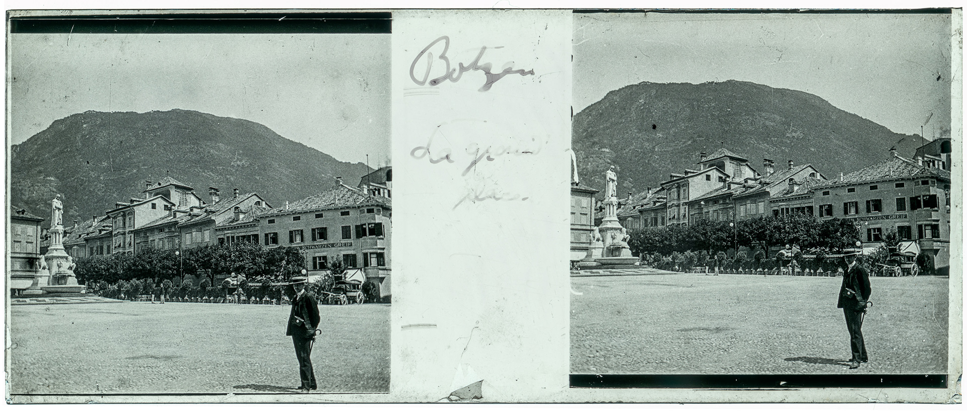 0896_ Italie-Bolzano Piazza Walther - 1902 - "Botzen - La grande place"
