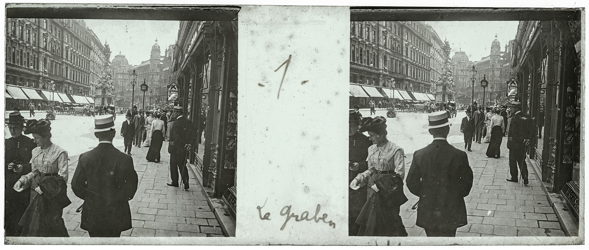 2136_ Autriche-Vienne Graben - 1902 - "1 - Le Graben"