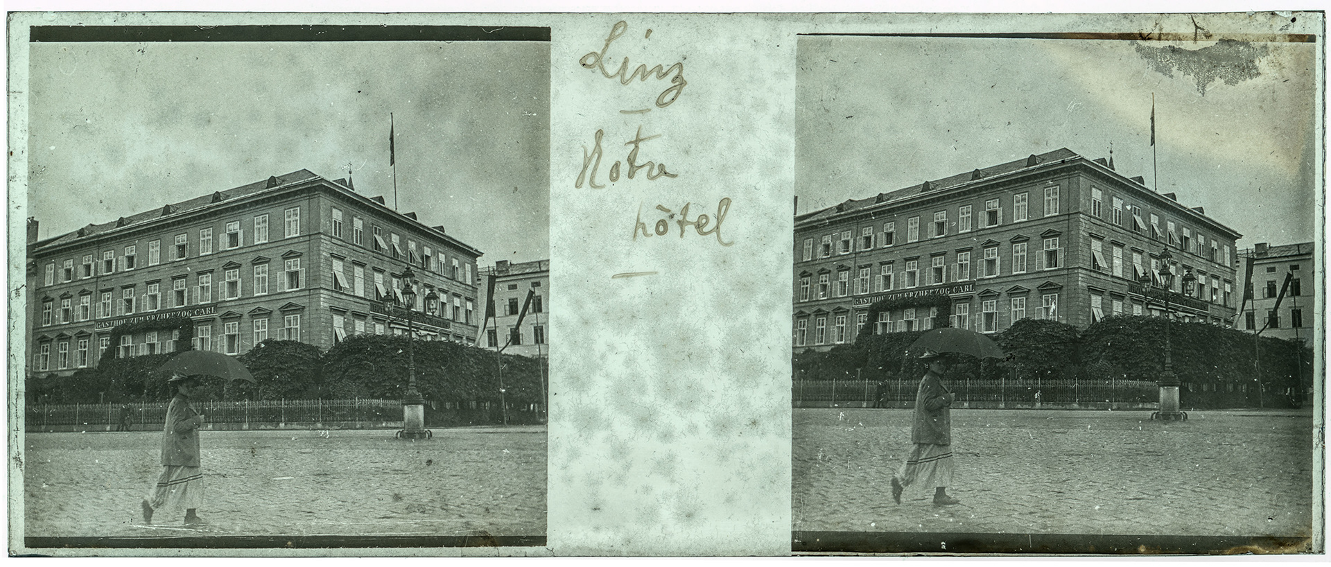 1516_ Autriche-Linz Adalbert-Stiller-Platz - 1902 - "Linz - Notre hôtel"