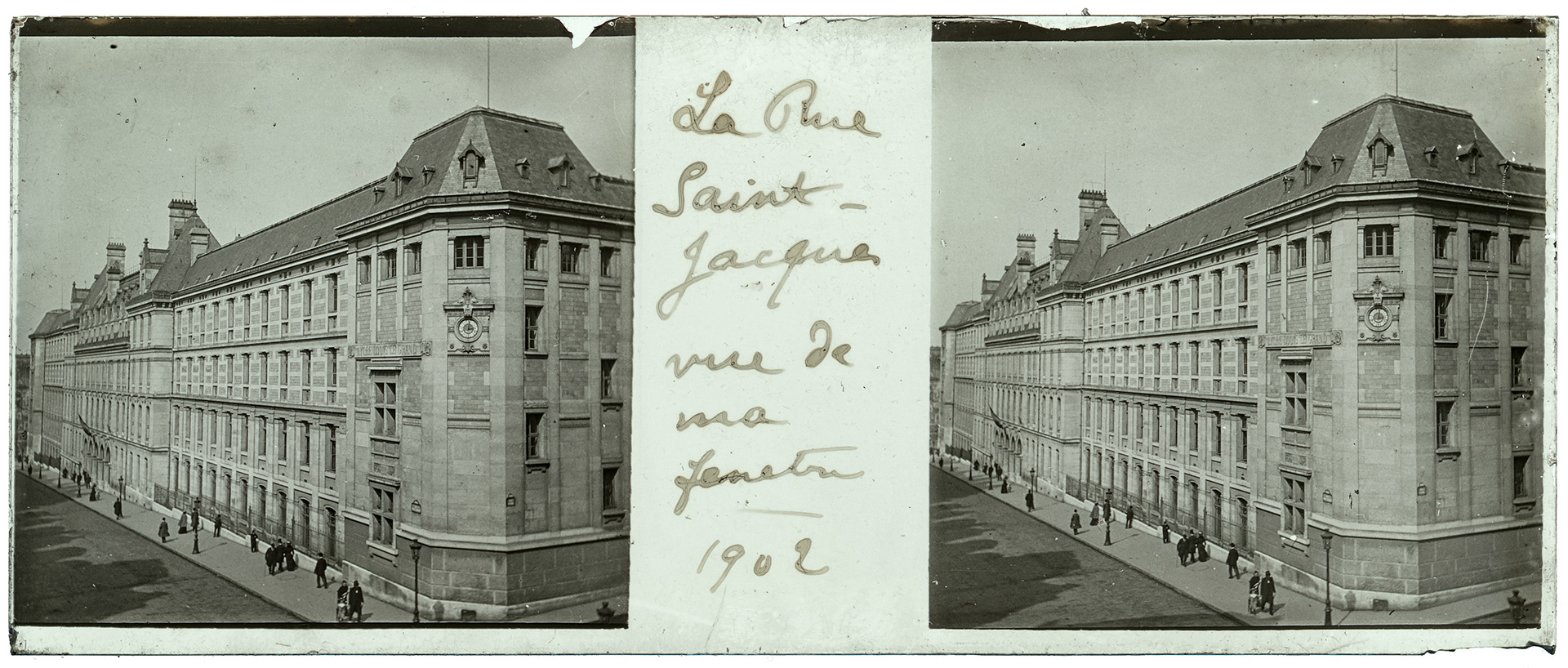 2168_ France-Paris rue Saint-Jacques - 1902 - "La rue saint-jacques vue de ma fenêtre - 1902"