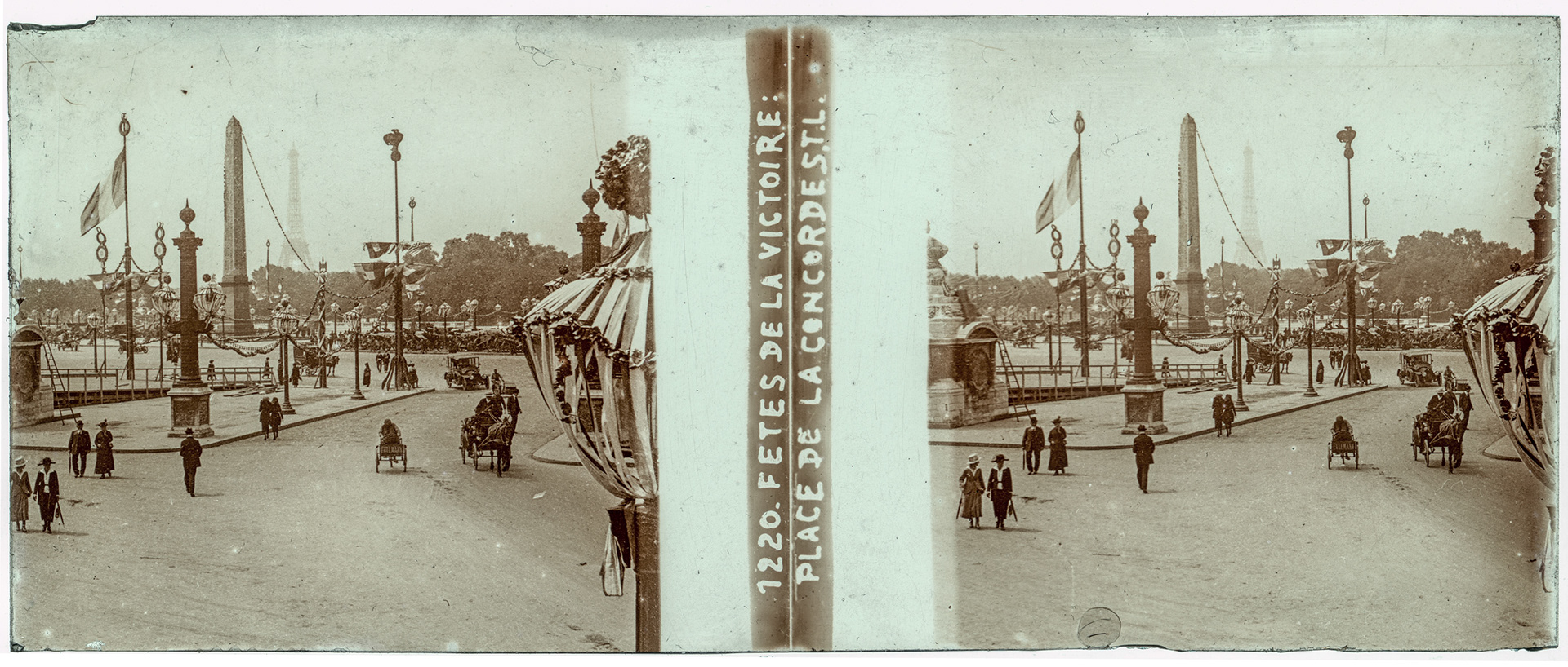 1242_ France-Paris place de la Concorde - 1919 - "1220 - Fêtes de la Victoire : Place de la Concorde S.T.L"