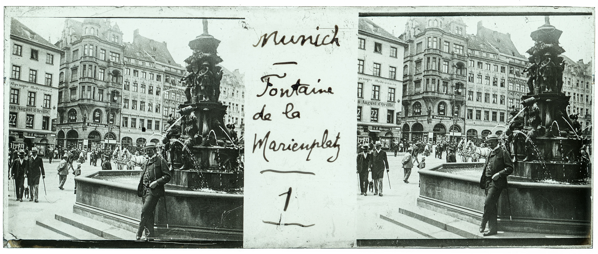 0614_ Allemagne-Munich marienplatz - "Munich - Fontaine de la Marienplatz"