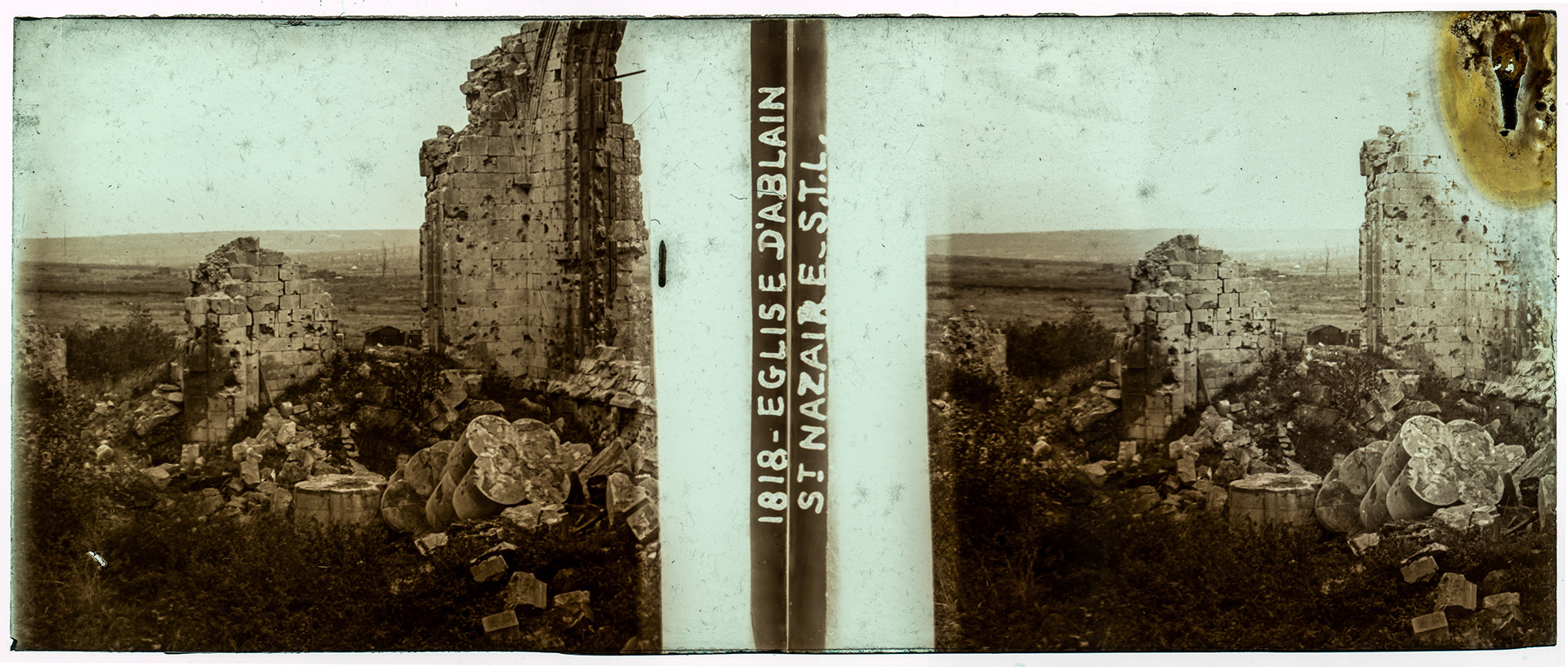 0300_ France-Ablain Saint-Nazaire - "1818 Eglise d'ablain st Nazaire STL"