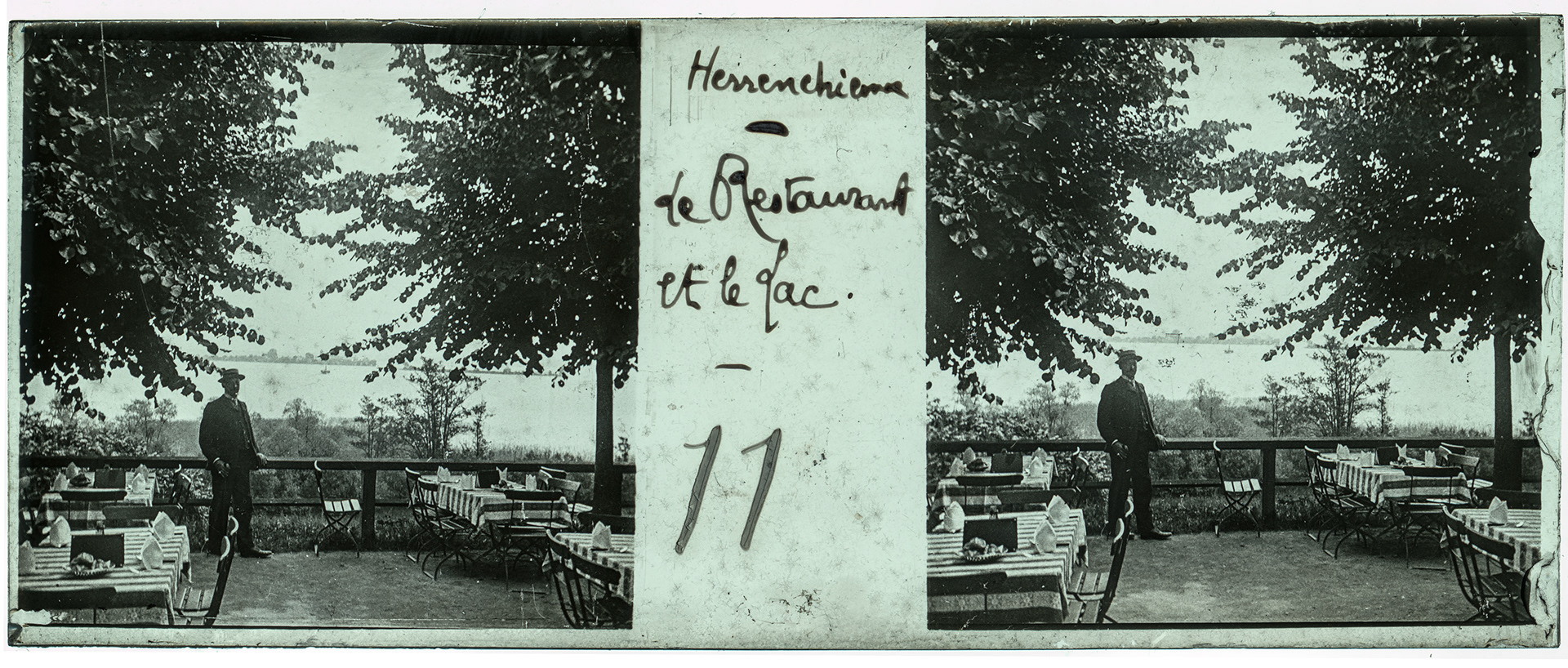 1504_ Allemagne-Herrenciemsee - "Herrenchiemsee - Le restaurant et le lac - 11"
