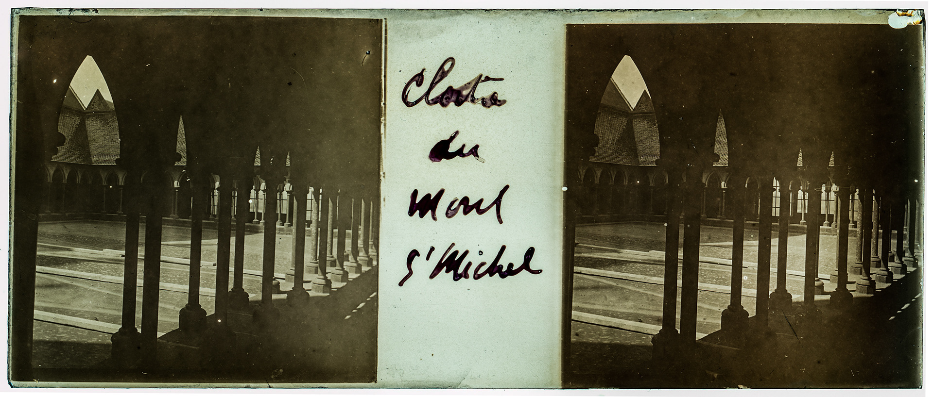 0094_ France-Mont Saint-Michel - 1933 - "cloître du mont saint-michel"