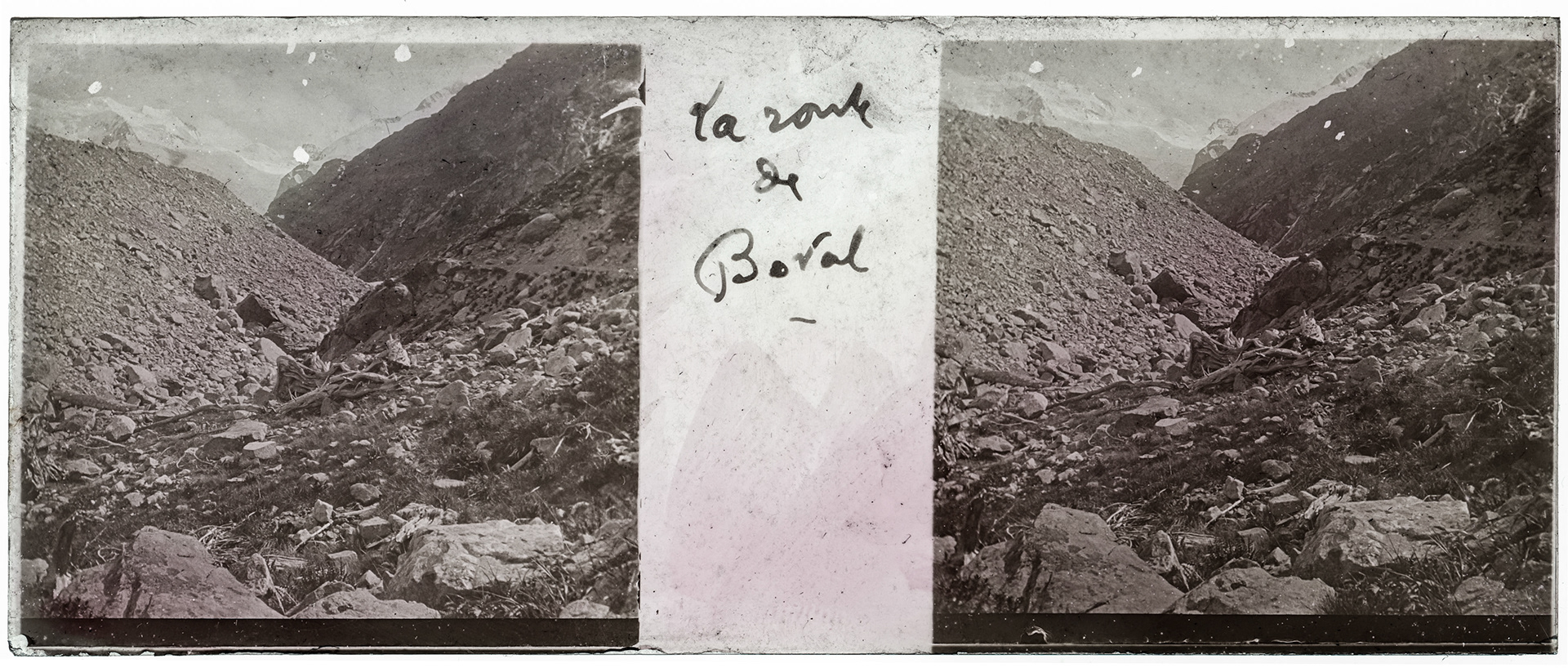 1849_ Suisse-Pontresina Boval - "La route de Boval"