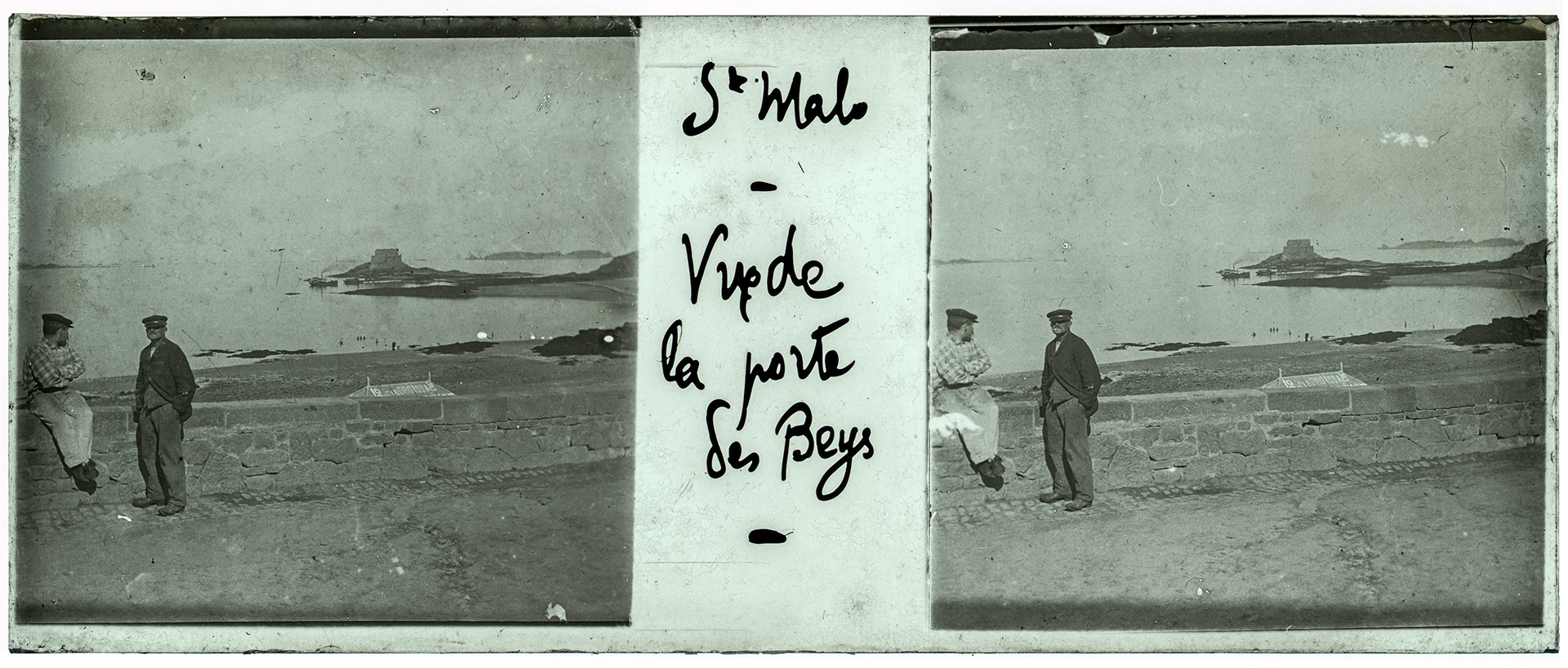 1295_ France-Saint-Malo porte des Beys - "St Malo - Vue de la porte des Beys"