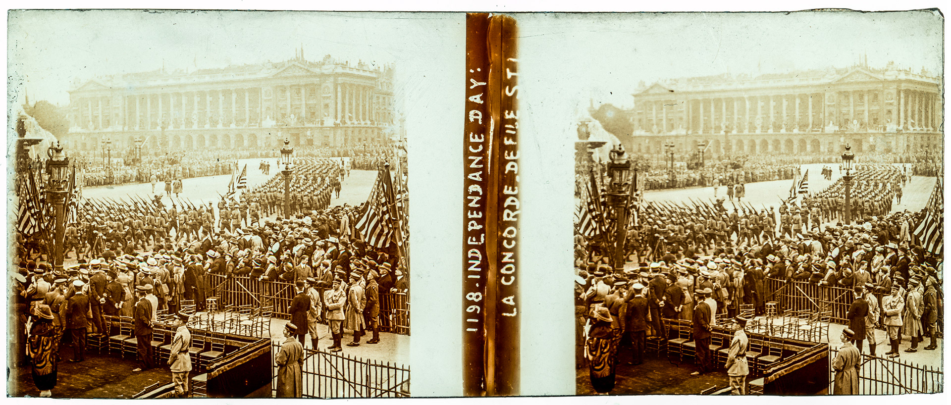 0124_ France-Paris - 4 juillet 1917 - "1198 Independance Day : La Concorde - Défilé STL"