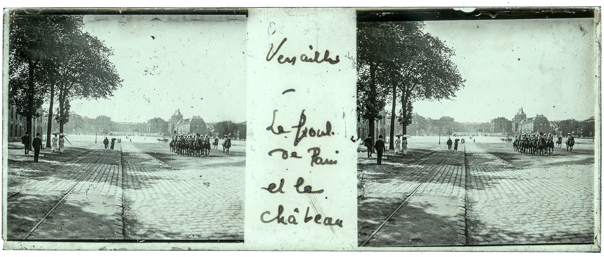1282_ France-Versailles 2 avenue de Paris - 1902 - "Versaillles - Le Boul. de Paris et le Château"