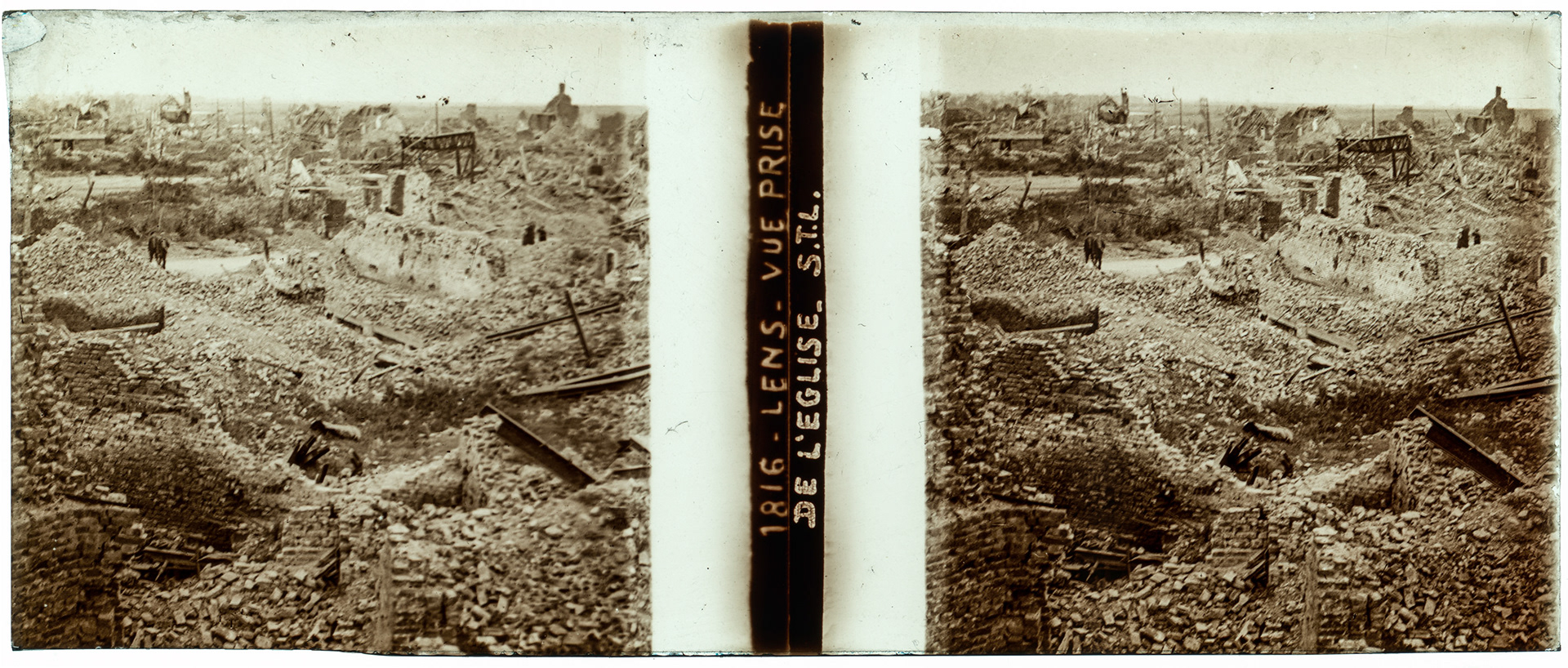 0560_ France-Lens église - "1816 Lens - Vue prise de l'église STL"