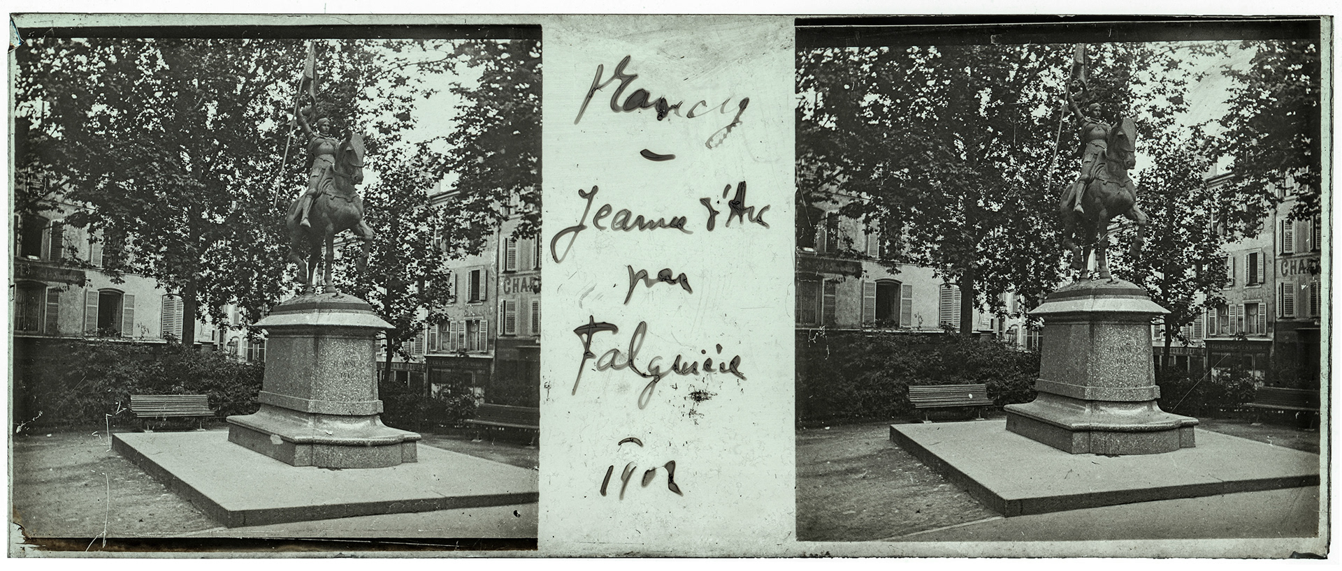 1614_ France-Nancy Square Lafayette - 1902 - "Nancy - Jeanne d'Arc par Falguière - 1902"