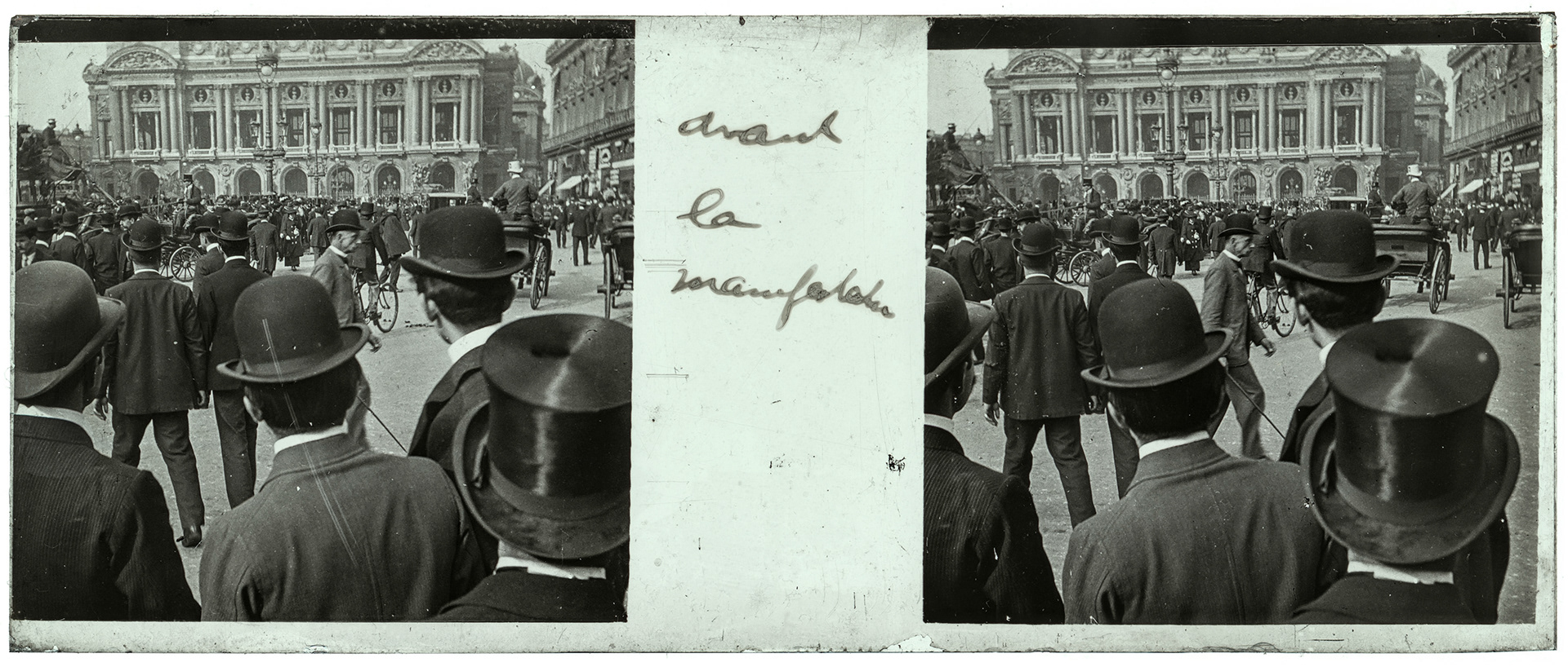 2123_ France-Paris Place de l'Opéra - "Avant la manifestation"