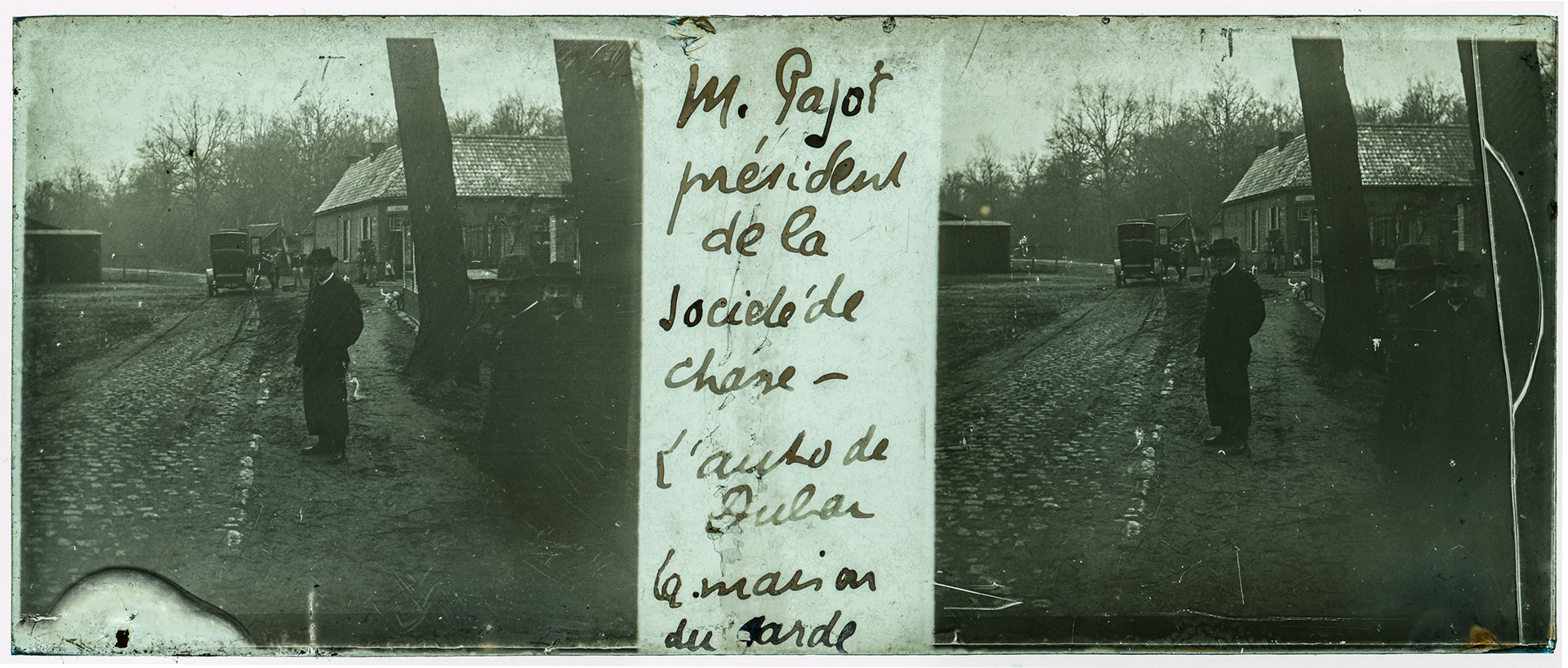 0224_ "M. Pajot président de la société de chasse - L'auto de Ouber la maison du garde"