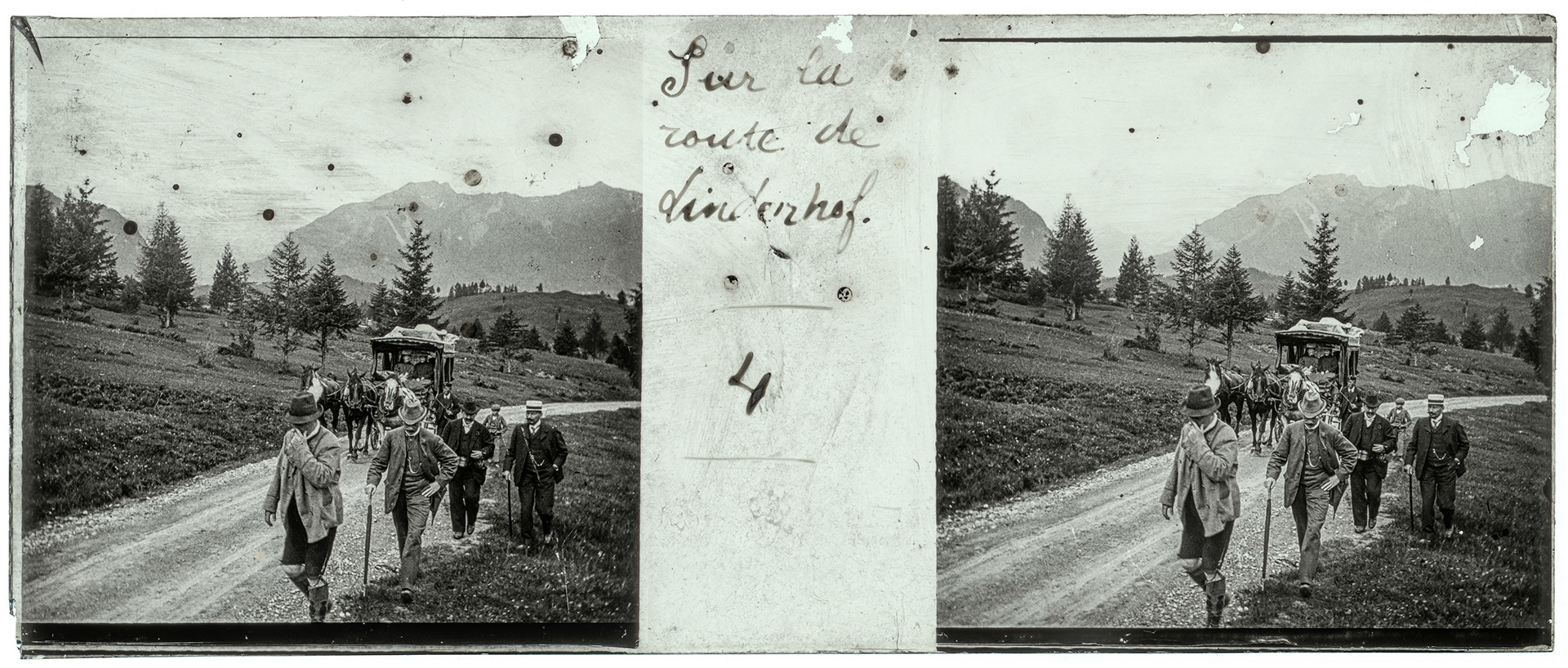 1935_ Allemagne-Linderhof - "Sur la route de Linderhof - 4"