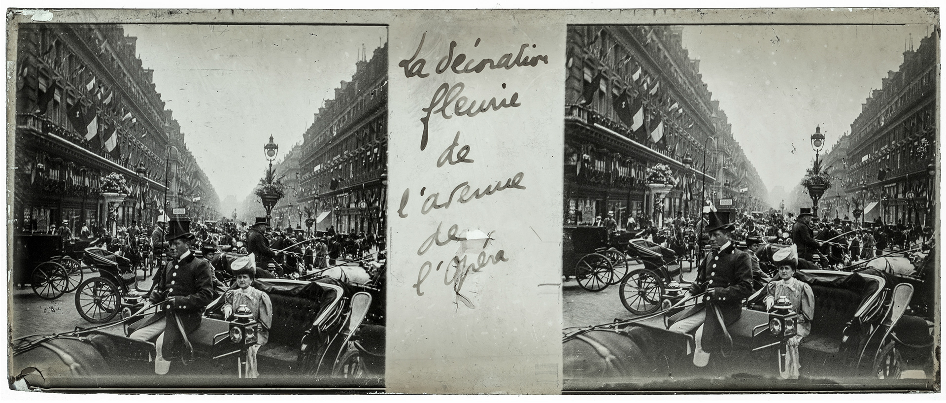 2157_ France-Paris avenue de l'Opéra - "La décoration fleurie de l'avenue de l'Opéra"