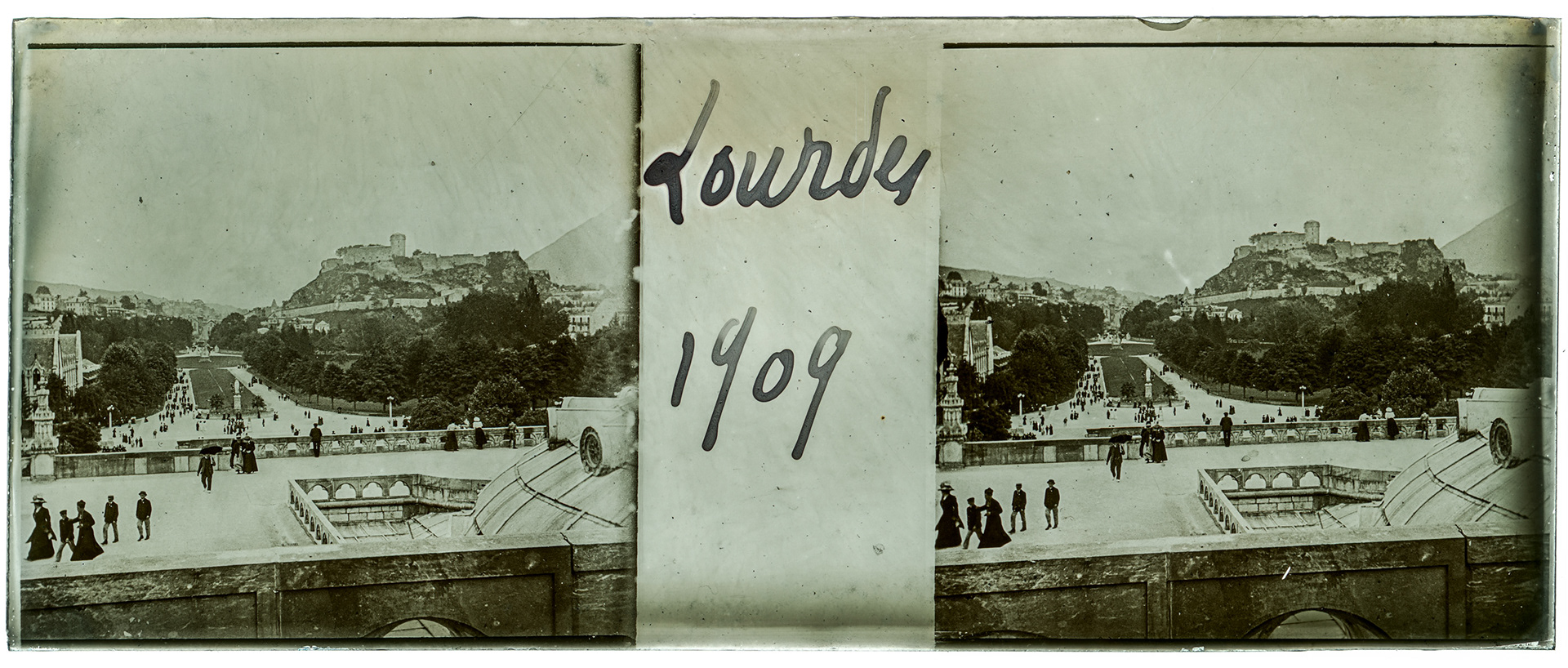 0735_ France-Lourdes basilique Notre-Dame du Rosaire - 1909 - "Lourdes 1909"