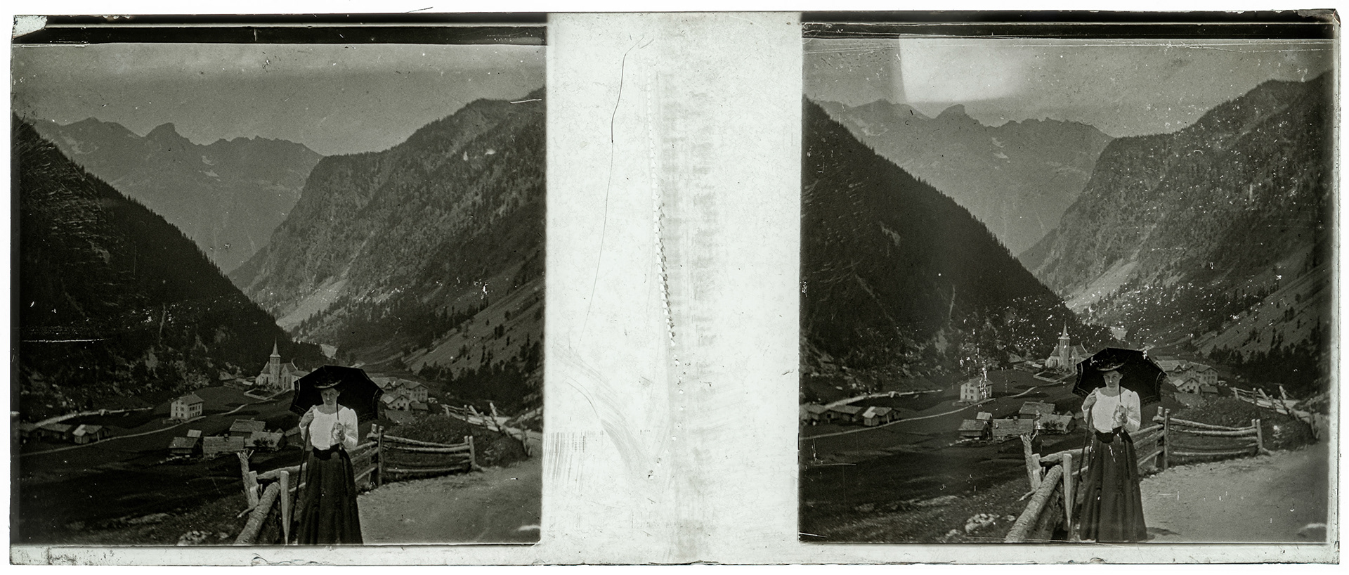 1694_ Suisse-Trient église Rose - 1902