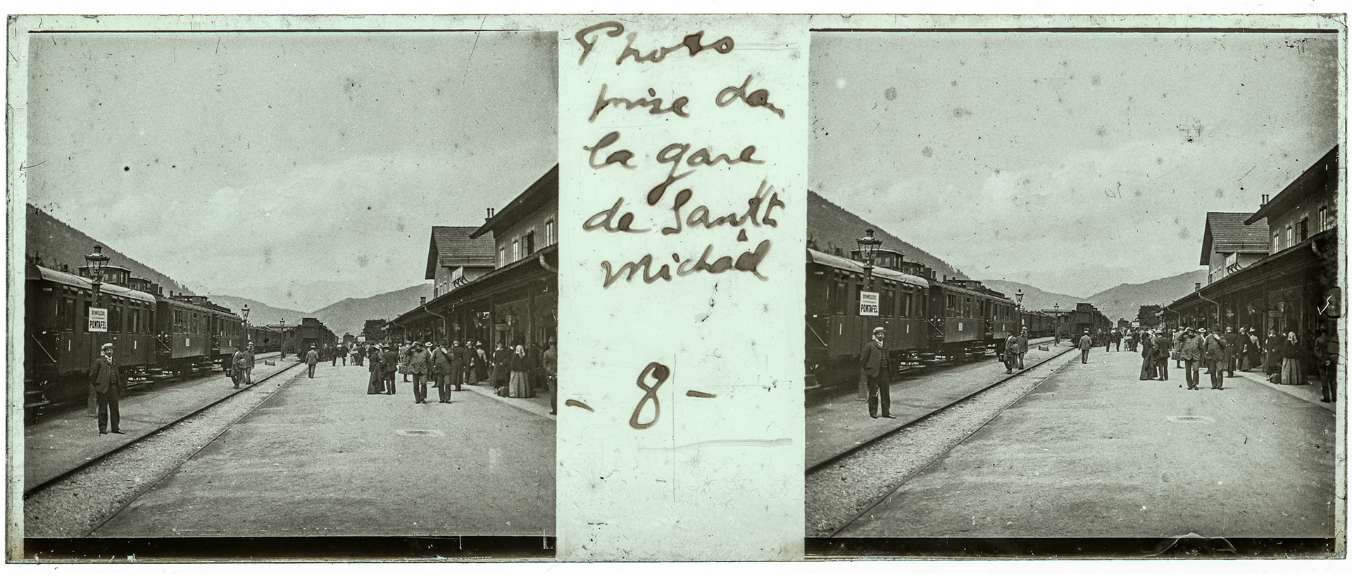 2129_ Autriche-Sankt Michael - 1902 - "Photo prise de la gare de Sankt Michael - 8"