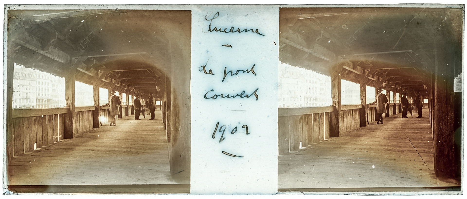0814_ Suisse-Lucerne pont - 1902 - "Lucerne - Le pont couvert - 1902"