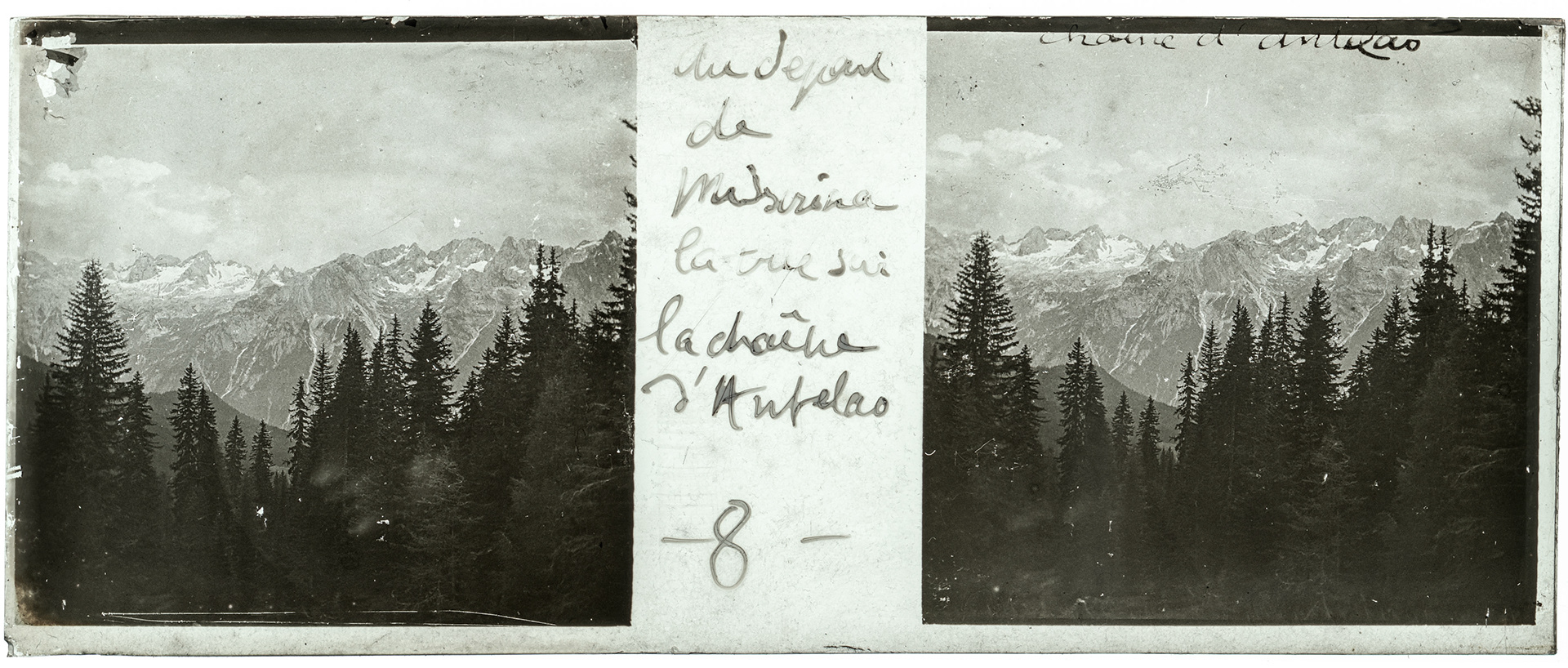 1688_ Italie-Rutten-Misurina - 1902 - "Au départ de Misurina la vue sur la chaîne d'Antelao - 8"