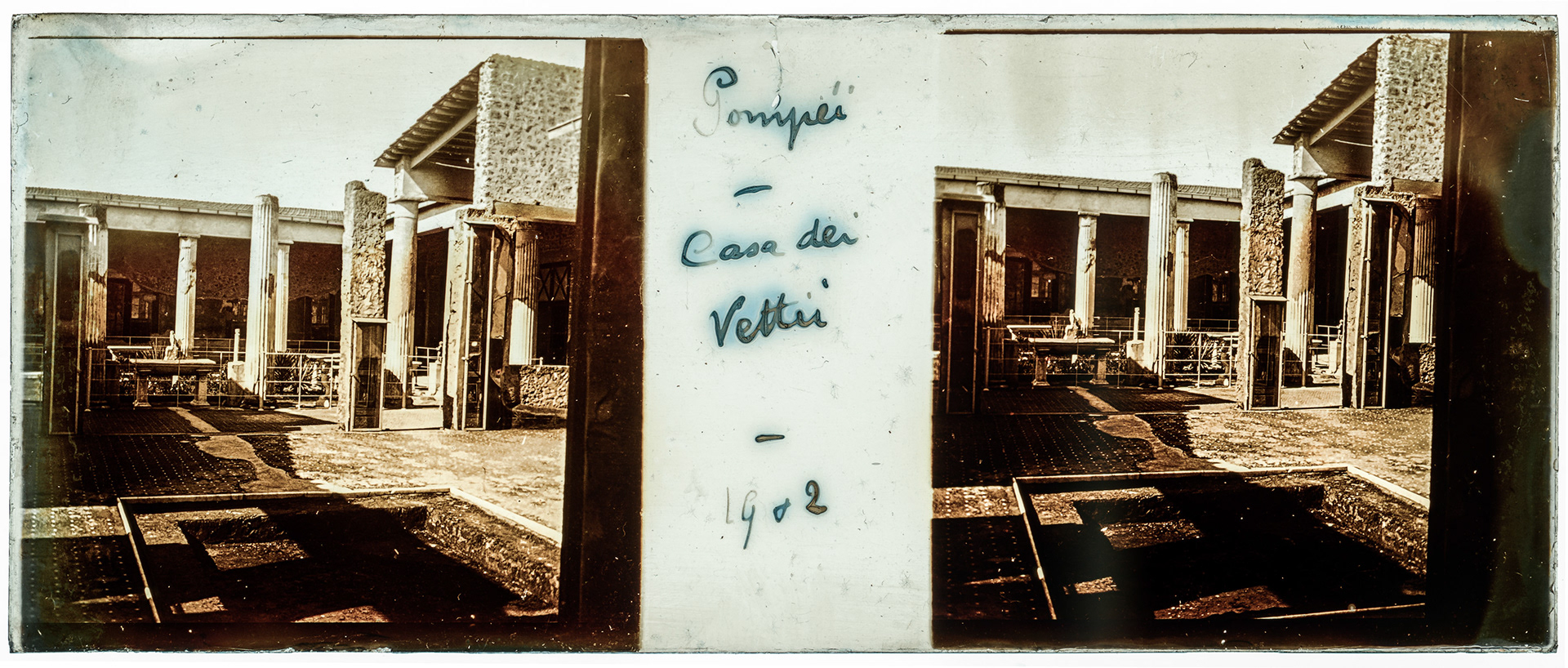 0134_ Italie-Pompéi Casa dei Vettii - 1902 - "Pompéi - Casa dei Vettii 1902"