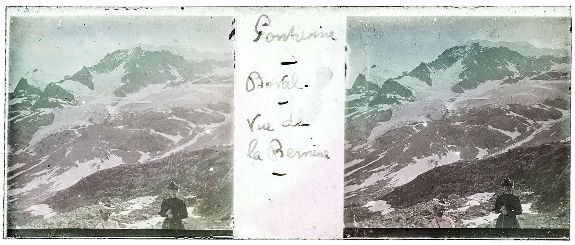 0367_ Suisse-Boval Bernina - "Pontresina - Boval - Vue de la Bernina"