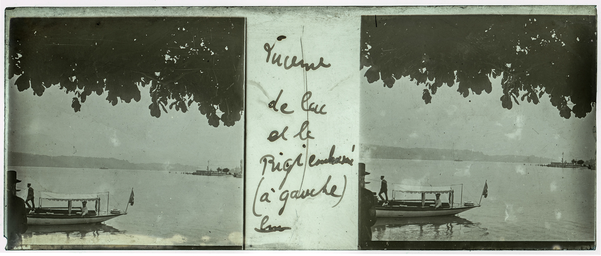 1511_ Suisse-Lucerne Lac des Quatre Cantons - 1902 - "Lucerne - Le lac et le Rigi embrumée (à gauche)"