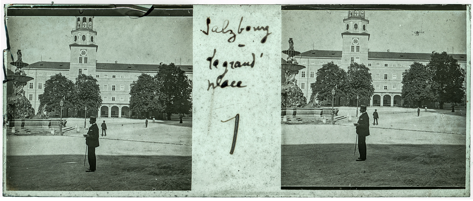 1403_ Autriche-Salzburg Mozartplatz - 1902 - "Salzbourg - La grande place 1"