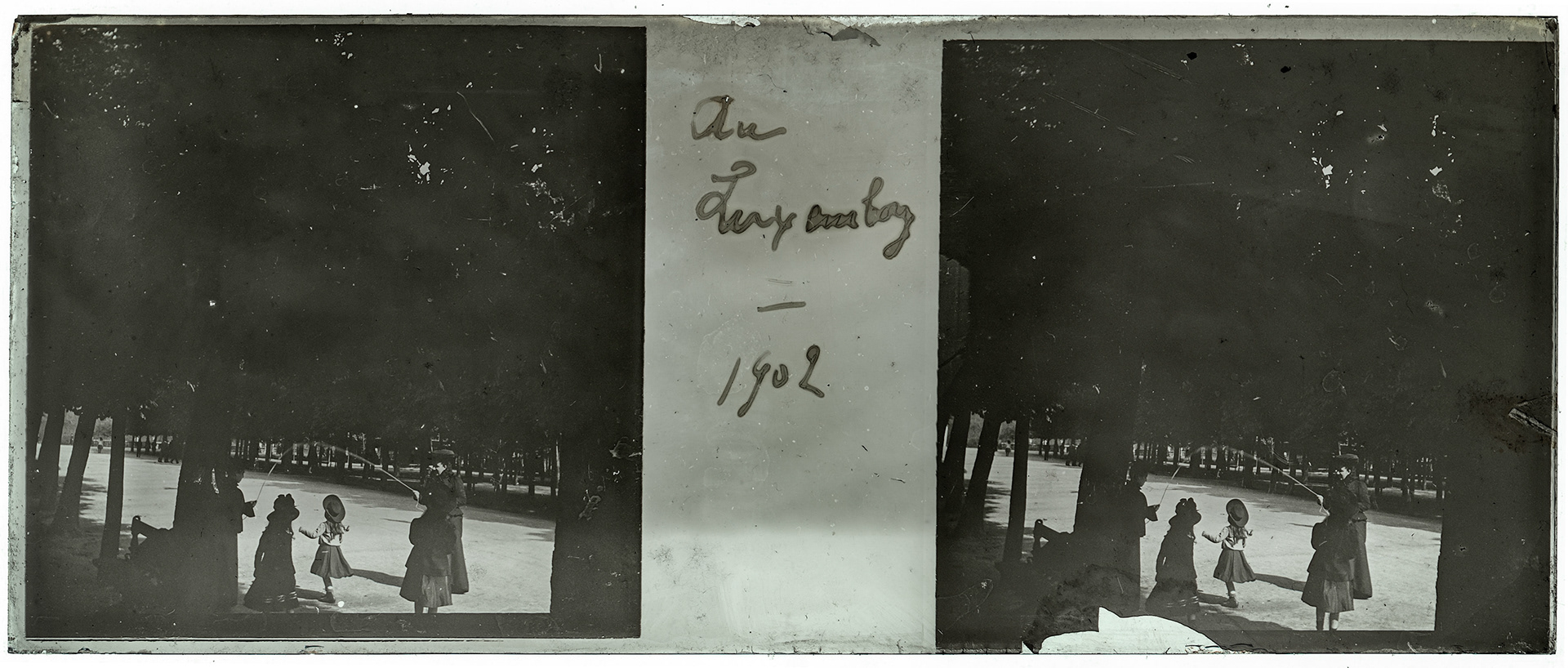 2173_ France-Paris jardin du Luxembourg - 1902 - "Au luxembourg - 1902"